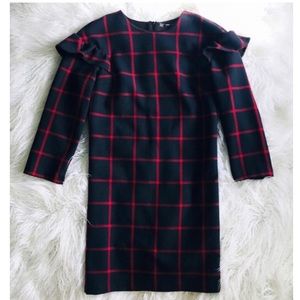 ZARA | Mini Plaid Shift Dress